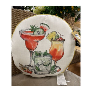 Tommy Bahama Light Natural Faux Woodgrain MELAMINE Serving Tray Platter